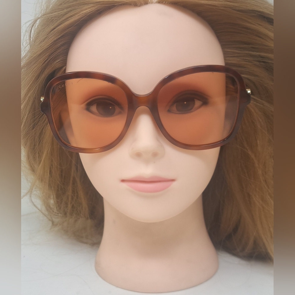 NWT Gucci Women's Sunglasses Havana Pink Butterfly GG 1178S 004 56-20-145 - Picture 11 of 16